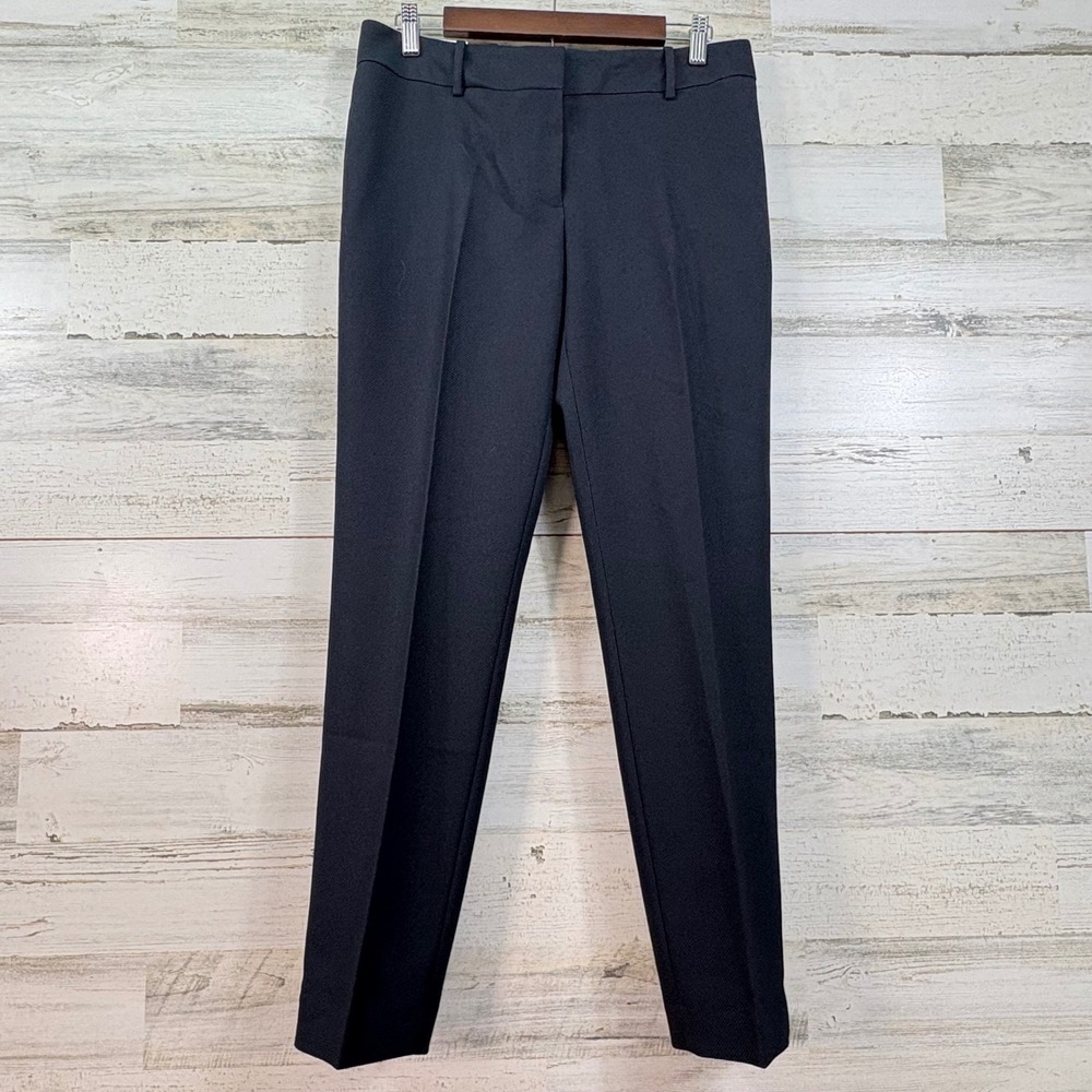 Calvin Klein Womens Slim Fit Navy Blue Textured Classic Dress Pants Size 6 NEW‎